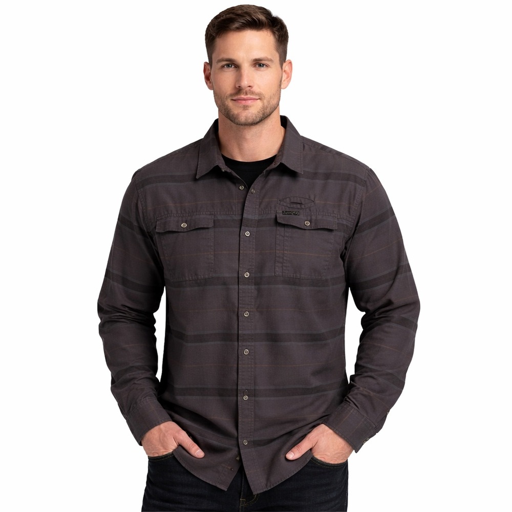 Wrangler ATG Men’s Plaid Shacket Green/Dark‎ Green Regular Fit XXL